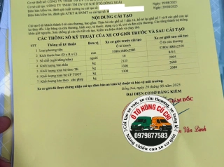 Cải tạo xe khách thành xe van