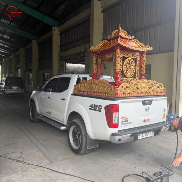 Gia công lắp đặt khung đỡ kiệu, kiệu phật